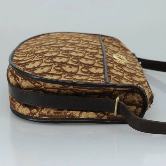 Christian Dior Trotter Canvas Shoulder Bag Brown Auth 108645V - Picture 3 of 14
